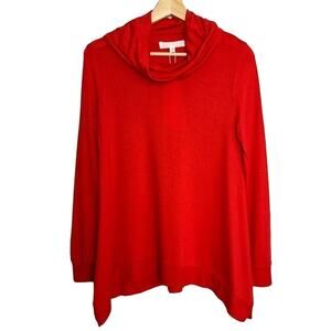 Adyson Parker Cowl Neck Shark Bite Tunic Sweatshirt Sweater Sz XS